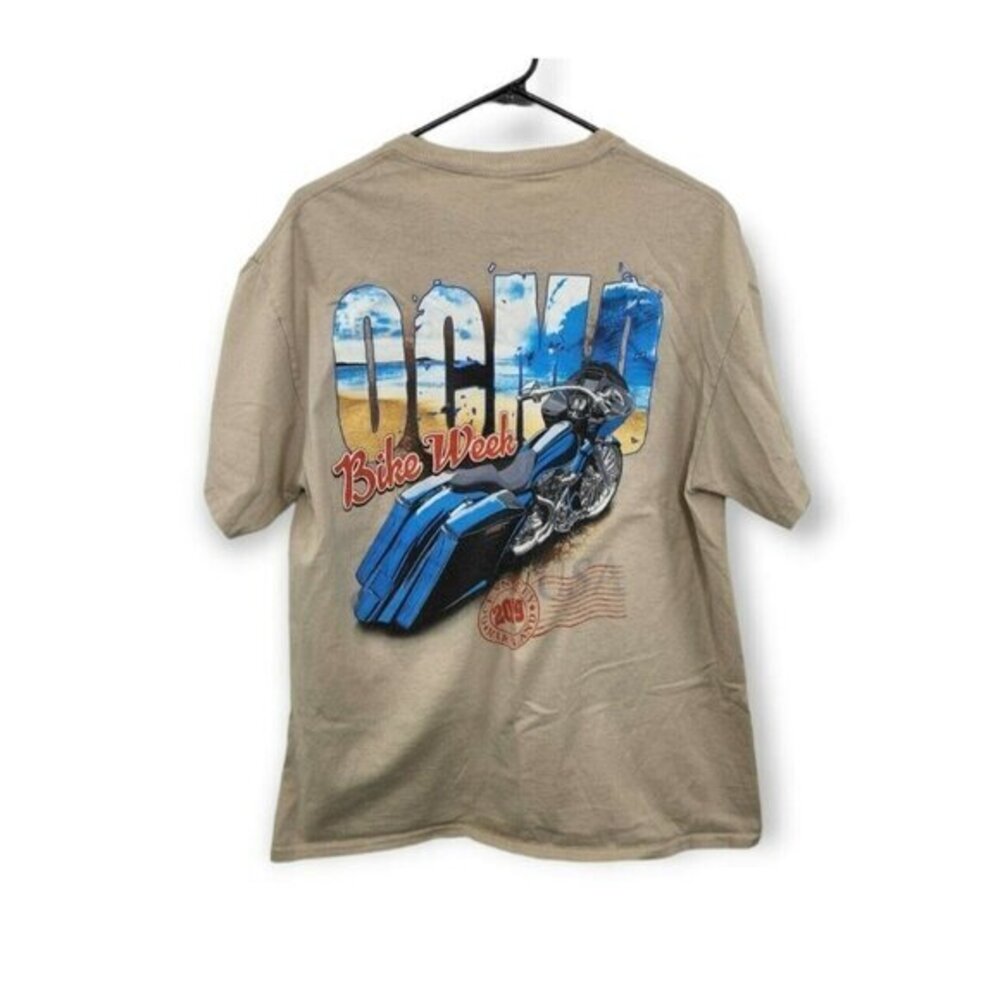 Vintage OCMD Bike Week Harley T Shirt Short Sleeve Mens‎ Large